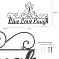 thumbnail image 3 of Metal Cutout-Live Laugh Love Decorative Wall Sign-3D Word Art Home Accent Decor-Modern Rustic or Vintage Farmhouse Style by Lavish Home, 3 of 7