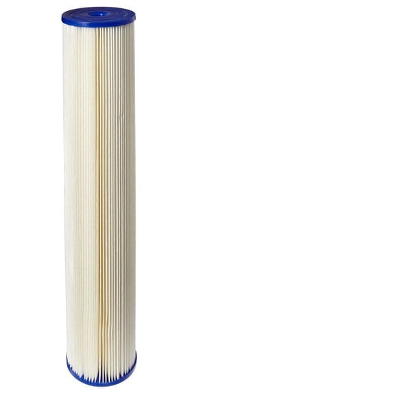 CFS  1 Pack Pleated Cellulose Polyester Water Filter Cartridge Compatible with ECP20-20BB Models  Remove Bad Taste & Odor  Whole House Replacement Water Filter Cartridge- White