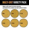 thumbnail image 5 of Dura-Gold Premium Mouse Detail Sander Sandpaper, 48 Assorted Grit Sanding Sheets - 60, 80, 120, 220, 320, 400-5 Hole Pattern Hook & Loop Triangle Mouse Discs - Woodworking Wood Crafting, Auto Paint, 5 of 6