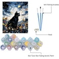 thumbnail image 5 of Paint by Numbers Kit for Adults Beginners Cat,DIY Acrylic Paint Animal Oil Painting Canvas Without Frame,Starry Night Number Painting Set Craft Supplies (16x20 in), 5 of 6