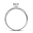 thumbnail image 4 of 10kt White Gold His Hers Round Diamond Solitaire Matching Bridal Wedding Ring Band Set 1/4 Cttw, 4 of 4