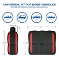 thumbnail image 6 of Skechers Sport Leather Car Seat Cover – Full Set Premium Comfort, Breathable Design, Universal Fit for Cars, SUVs, and Trucks - Red, 6 of 10