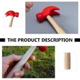 thumbnail image 4 of 3Pcs Children Wood Hammer Tool Toy Simulation Maintenance Hammer Tools Toy, 4 of 8