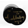 thumbnail image 2 of Inkdotpot Pack Of 100 Real Gold Foil Paper Tags Thank You Celebrating With Us Bridal Shower-Baby Shower-Retirement-Wedding-Birthday Favor Hang Tags, 2 of 6