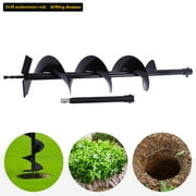 MONIPA Earth Auger Bit 6" Fence Post Hole Digger for Gardening DIY Deck Building Holes