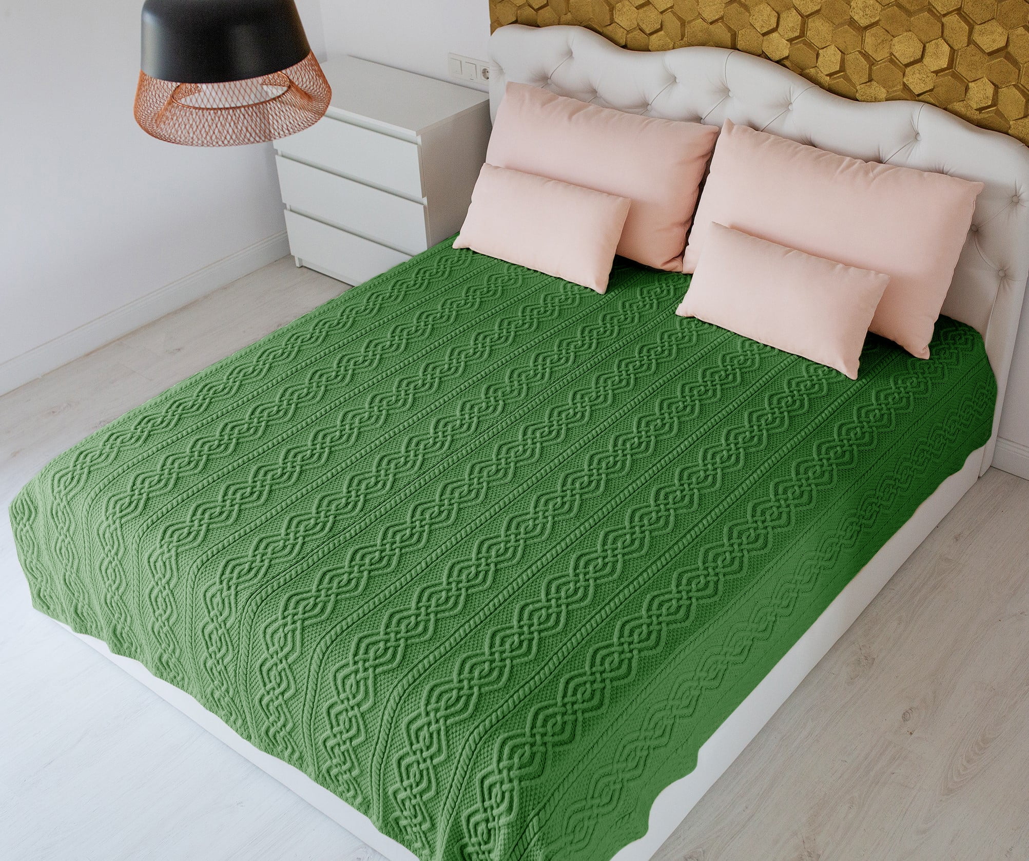 Saol King Size Bed Irish Aran Throw 100, King Bed Blanket