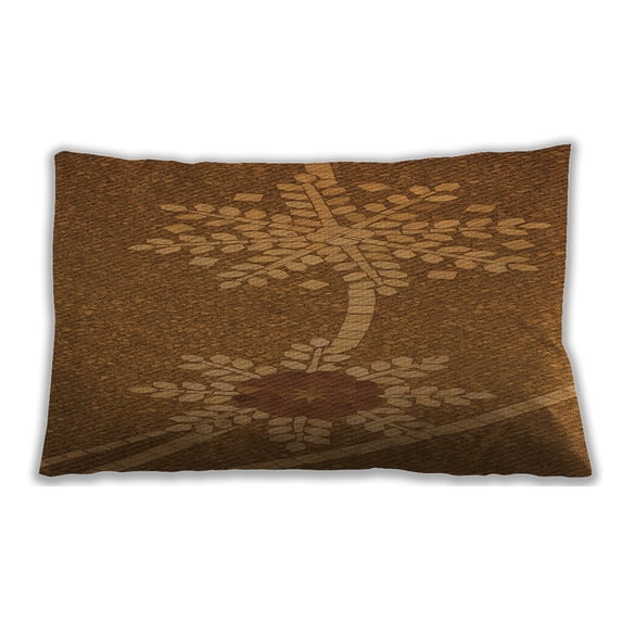 Ahgly Company Outdoor Rectangular Contemporary Lumbar Throw Pillow, 13 inch by 19 inch