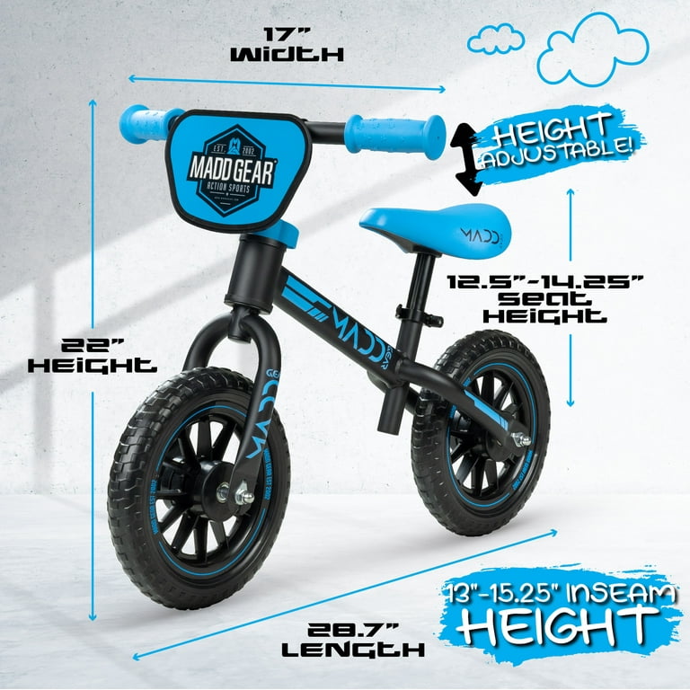 Madd Gear 10 inch Toddlers Balance Bike Lightweight Training Bike Walmart