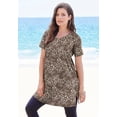 thumbnail image 4 of Roaman's Women's Plus Size Ultimate Cotton V-Neck Short Sleeve Tunic, 4 of 6