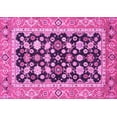 thumbnail image 1 of Ahgly Company Indoor Rectangle Abstract Pink Modern Area Rugs, 2' x 5', 1 of 4