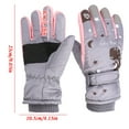 thumbnail image 2 of Cold Weather Thick Warm Gloves for Kids 6-10 Years Winter Gloves for Boys Girls Snow Windproof Mittens Outdoor Sports Skiing, 2 of 8