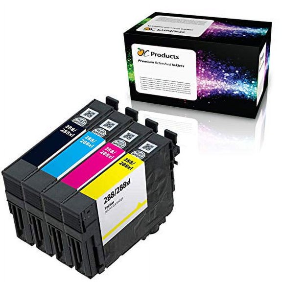 Compatible Ink Cartridge Replacement 4 Pack for Epson 288 XL for Expression XP-430 XP-434 XP-330 XP-446 XP-340 XP-440 Printers