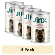 (4 pack) Jinx Chopped Beef Recipe Natural Wet Dog Food, Grain-Free, 13 oz Can