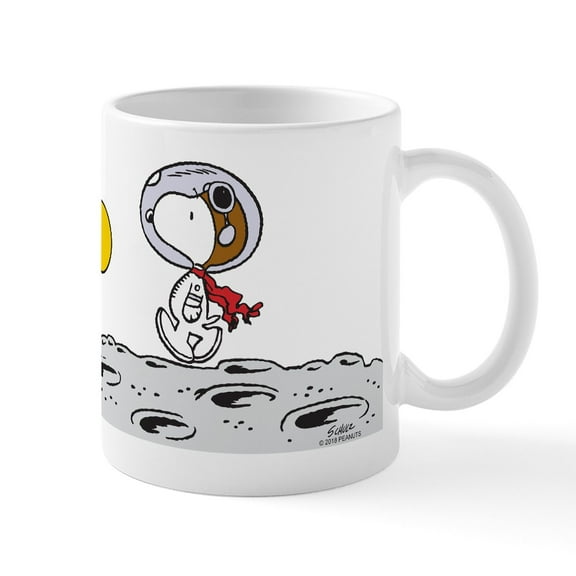 CafePress - Space Snoopy - 11 oz Ceramic Mug - Novelty Coffee Tea Cup