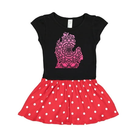 

Inktastic Michigan Silhouette Mandala Gift Toddler Girl Dress