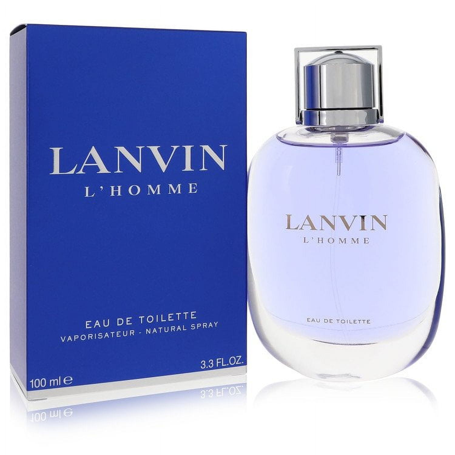Lanvin L`Homme Eau De Toilette, Floral Woody Musk Fragrance, 3.4