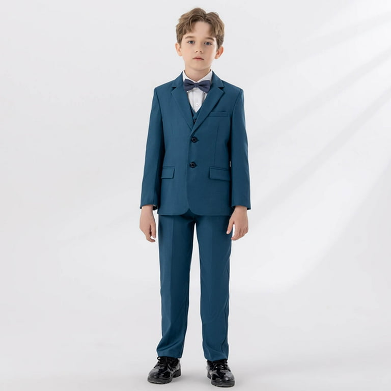 ZACPNCV Boys Suit for Kids Pieces Formal Dresswear Set Teen Boys