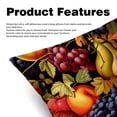thumbnail image 2 of Thanksgiving Fruits Throw Pillow Covers Set of 2 - Velvet Decorative Pillow Cases with Unique Patterns, 16x16, 18x18, 20x20 Couch, Sofa - Throw Pillows for Living Room, 2 of 6