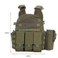 thumbnail image 3 of Hugtrwg Chaleco Airsoft Chaleco Pecho Ajustable para (verde), 3 of 7