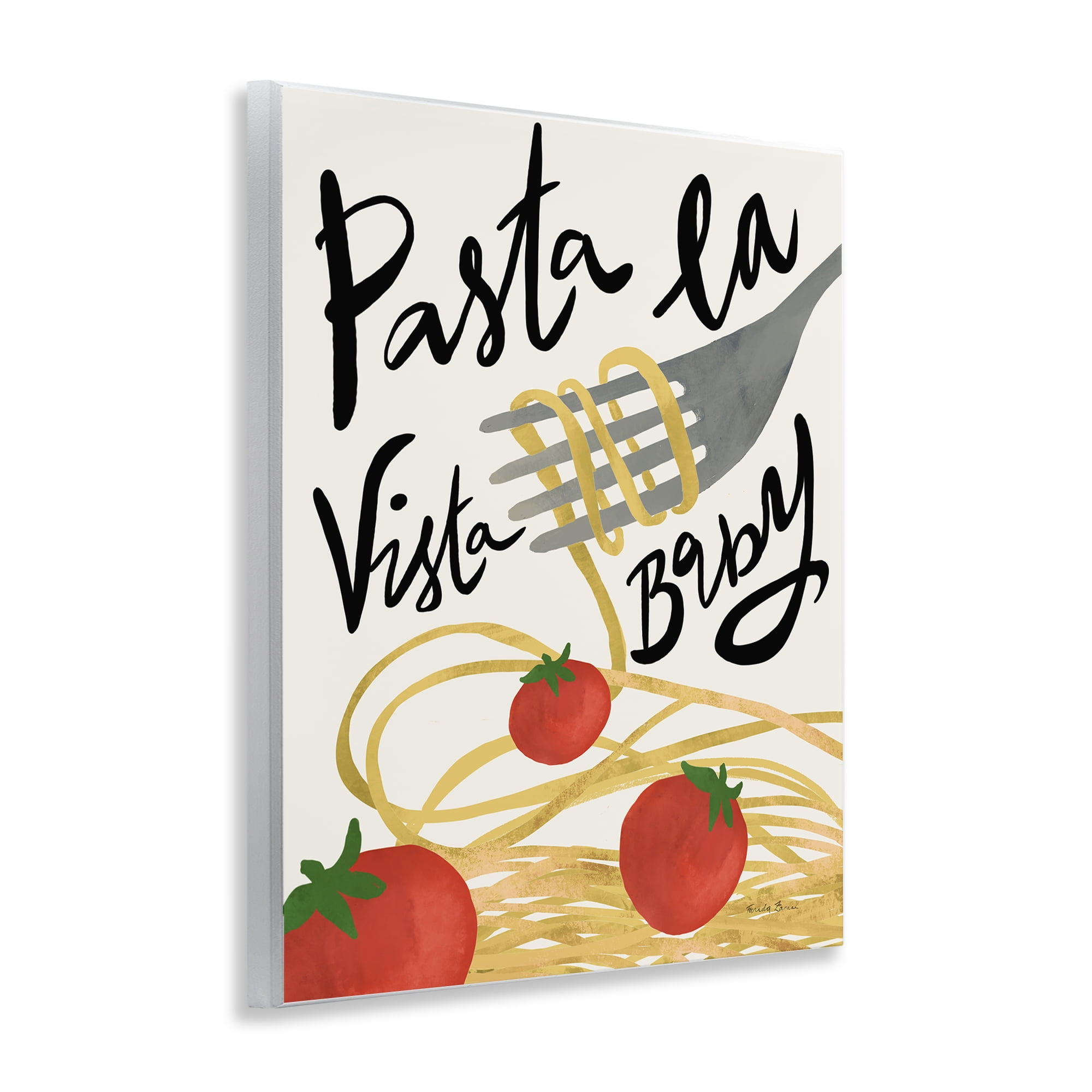 Stupell Industries Pasta La Vista Food & Beverage Painting Unframed Art Print Wall Art, 11 x 14
