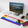 thumbnail image 3 of Large Mouse Pad LGBT Rainbow Flag Extended Gaming Mouse Pad with Stitched Edges Laptop Computer Keyboard Mouse Mat Desk Pad for Work Game Office Home, 3 of 5