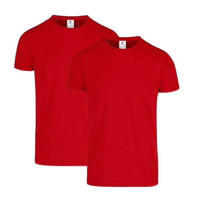 Playera para Caballero Yazbek Color Rojo 100% Poliéster 2 Piezas