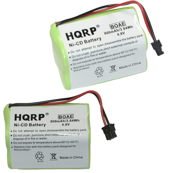 HQRP 2-Pack Battery for Uniden BEARCAT BC220XLT BC220 UBC220XLT UBC180XLT BC120 BC120XLT UBC120XLT Scanner