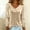 #11-Khaki, variant on Haivin Women's Sparkly Polyester Tops Elegant Cowl Neck Long Sleeve Shirts Spring Fall Winter Dressy Casual Blouses