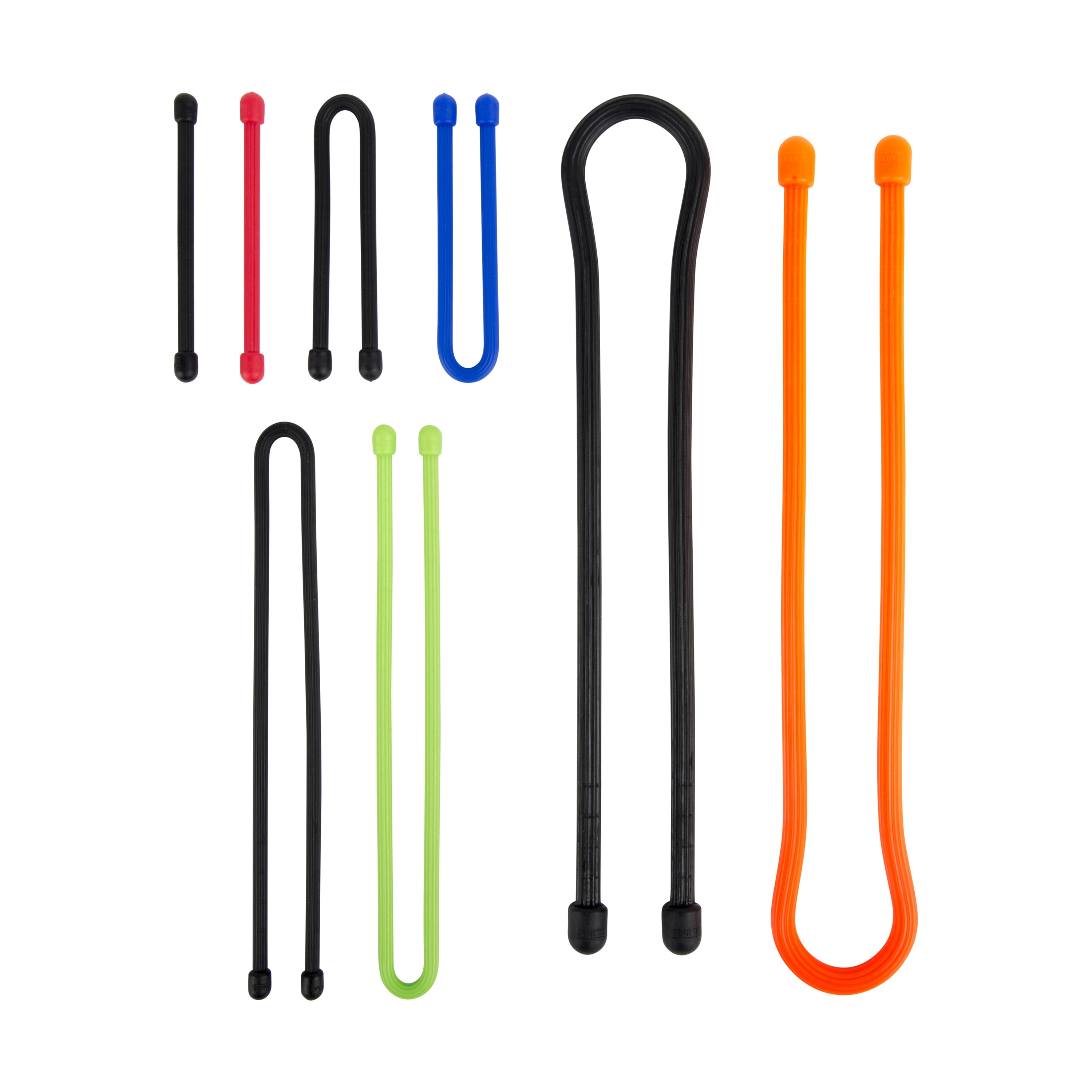 Assorted Colors Holds Up to 110 Pounds Reusable Twist Tie 4 Pack 17-Inch Long Andalus Gear Rubber Ties 