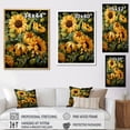 thumbnail image 4 of Designart "Lifelike Sunflower Splendor I" Sunflowers Canvas Prints, 4 of 7