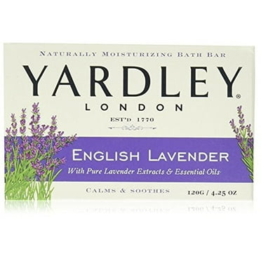 Yardley London Moisturizing Bar English Lavender with Essential Oils 4.25oz (Pack of 24)