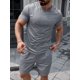 thumbnail image 3 of Hombres Playera Y Pantalones Cortos Con Estampado De Rayas, 3 of 8