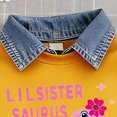 thumbnail image 7 of Gibobby Toddler Girl Outfits Fall Cartoon Print Childrens Clothes Girls 0-12 Months 2t 3t 4t Oversize Streetwear Clothing Set for Girls(4-5 Years,Sky Blue), 7 of 7