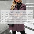 thumbnail image 3 of Chiccall Women's Lapel Wool‑Blend Trench Coat, Long‑Sleeve Button‑Down Mid‑Length Outerwear, Casual Fall Winter Fashion Overcoat for Women, 3 of 10