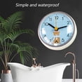 thumbnail image 4 of Moda Simple Mini Sucker Reloj de pared Baño Anti-niebla Reloj de pared impermeable Reloj de cocina Adepaton BST3005216-1, 4 of 6