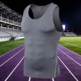 thumbnail image 2 of Awwp Mens Tops Men's Compression Shirts Sleeveless Tank Top Athletic Workout Sports Running Base Layer Undershirt Grey XXXL, 2 of 3