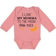 thumbnail image 3 of Inktastic I Love My Momma to the Moon and Back Boys or Girls Long Sleeve Baby Bodysuit, 3 of 5