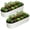 White, variant on Petyee 2 Pack 4.5x2x1.5 ft Oval Galvanized Raised Garden Bed, Outdoor Metal Planter Box with Open Base for Vegetables, Flowers, White