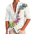 thumbnail image 1 of PMUYBHF Chemises Habillées pour Hommes Manches Courtes Décontractées Imprimé Musique Grande Taille Chemise Manches Longues Col Rabattu, 1 of 7