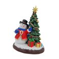 thumbnail image 1 of Figura navideña para decoración del hogar con luz, adorno, estatua decorativa de decoración navideña para mesa de cafetería, oficina, chimenea Muñeco de nieve, 1 of 10