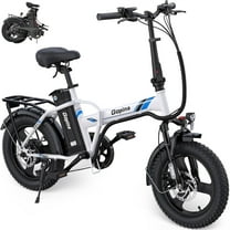 Vivi Electric Bike 16" x 3.0 Fat Tire Electric Bike 48V 350W Adult Folding Electric Bike 19.8MPH Urban Commuter Electric Bike with Smart LCD Display, UL2849 Certified