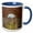 Blue/White, variant on 3drose, Greece, Philippi. Arches in Ancient Ruins of City., 11oz Two-tone Yellow Mug