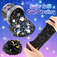 thumbnail image 4 of Kit de limo Okaybee Astronaut Galaxy con arcilla que brilla en la oscuridad, 4 of 7
