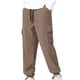 thumbnail image 3 of Pantalones largos para hombre, con cordón, bolsillos grandes, color liso, con movimiento, pantalones casuales altos, pantalones deportivos fáciles de atar en los pies, pantalones de poliéster para hom, 3 of 4