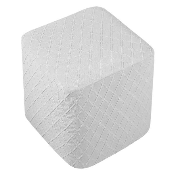 Funda elástica s lavables para reposapiés Taburete gris Zulema otomano cubre funda
