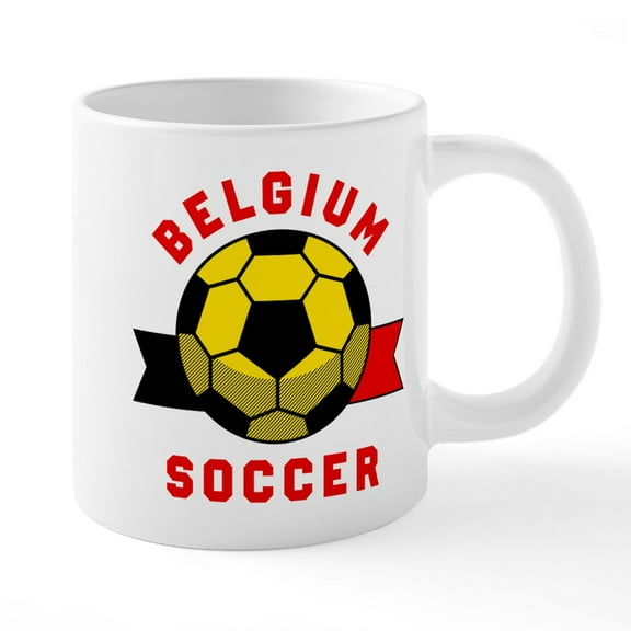 CafePress - Belgium Soccer Mugs - 20 Oz White Ceramic Mega Mug