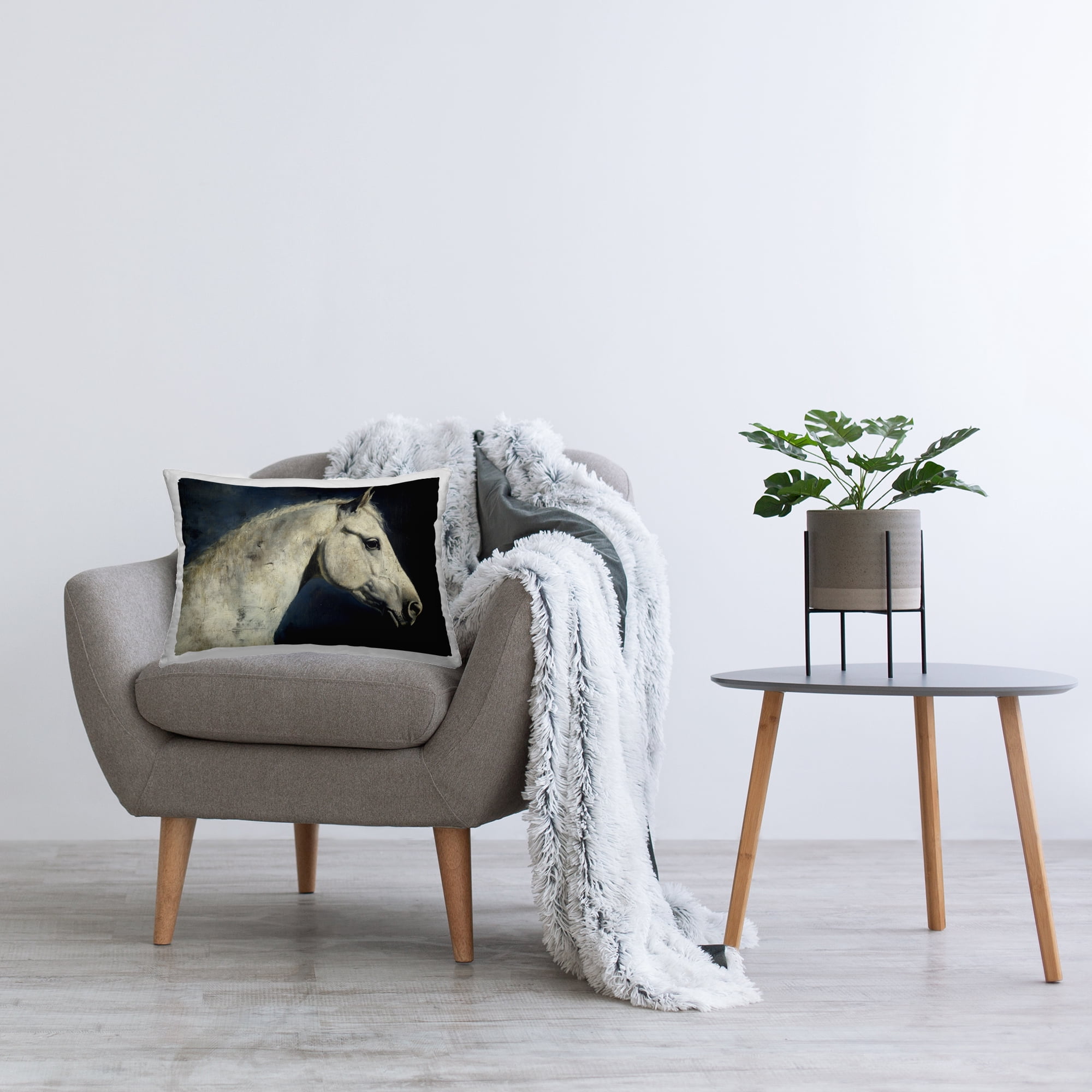 Stupell Industries Equine On The Blue Night Decorative Printed Throw Pillow, design by Svetlana Aleynikova