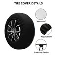 thumbnail image 2 of Susaid Miniature Ship In Bottle Print Tire Covers,Waterproof Anti-UV Snow Sun Rain Tire Covers for RV,Truck, SUV, Trailer, Camper-17 inch, 2 of 6