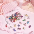 thumbnail image 6 of 1 Box 60Pcs Angel Charms Bulk Angel Beads Guardian Angel Wing Bead Heart Faceted Glass Beads Love Beading Fairy Charms for Jewelry Making Charm Party Favor Gift Christmas Earrings DIY Craft, 6 of 9