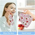 thumbnail image 4 of GZHJMY Pink Hearts Cookies Wash Cloths 6 Pcs Small Cotton Wash Towels for Kitchen Bathroom, 4 of 5